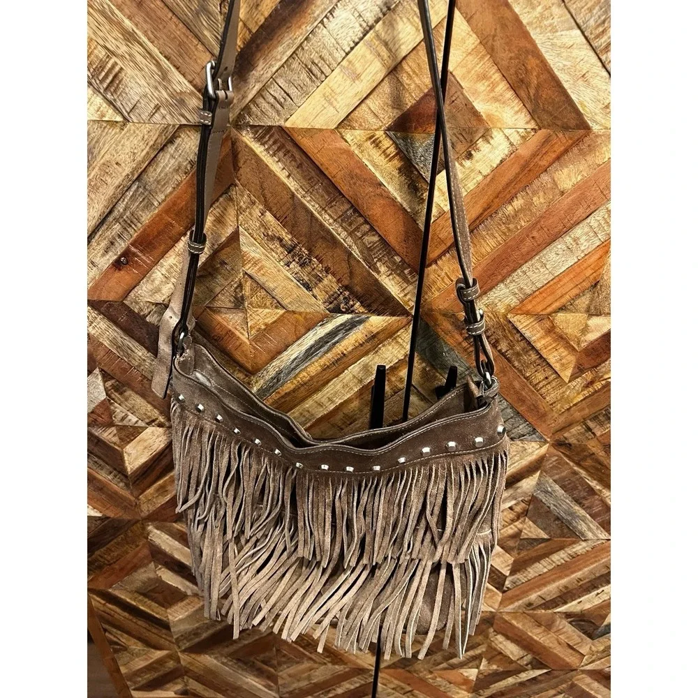 Michael Kors Suede Layered Fringe handbag